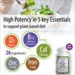 VEGANLY Vitamins-Vegan Multivitamin One-Daily- High Potency in B12 VM-BIG SALAD POTENCY VEGANLY Vitamins-Vegan Multivitamin One-Daily- High Potency in B12 VM-BIG SALAD POTENCY