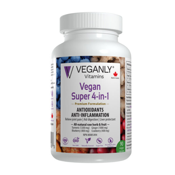 VEGANLY Vitamins- Vegan Super 4-in-1 Antioxidants